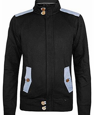 GA105 Zipper Jacket Title[Black ,S]